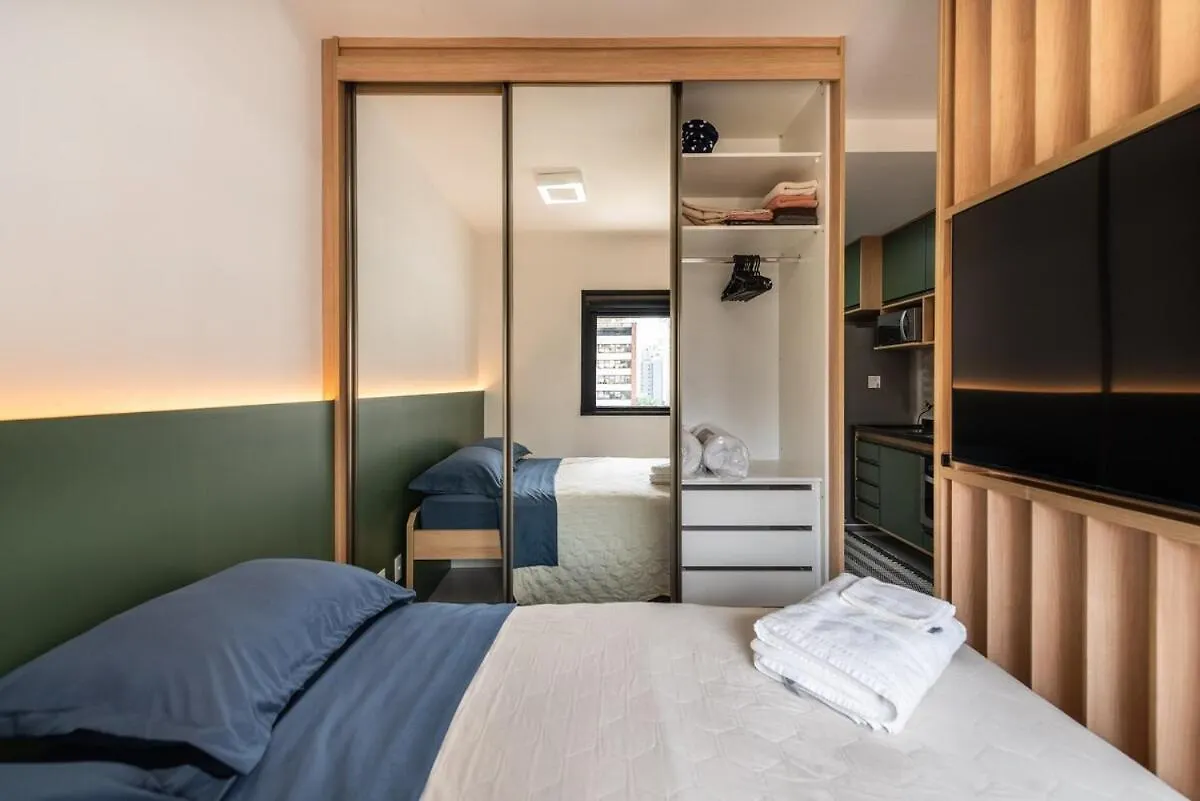 Studio Na Vila Olimpia Com Lazer Completo - Vo802 Sao Paulo Apartment